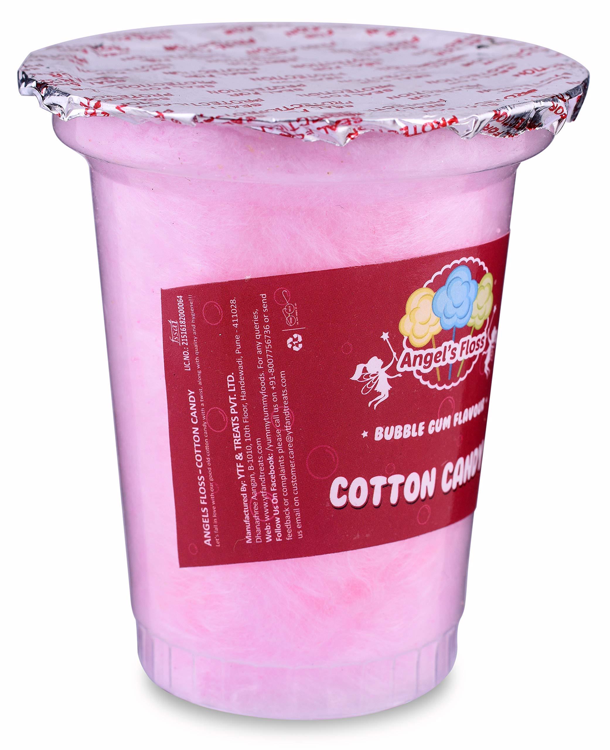 Angels Floss Angels Floss Cotton Candy's / Candy Floss / Buddhi Ke Baal - Bubble Gum Flavour (12 GMS Each, Pack of 12 Units)