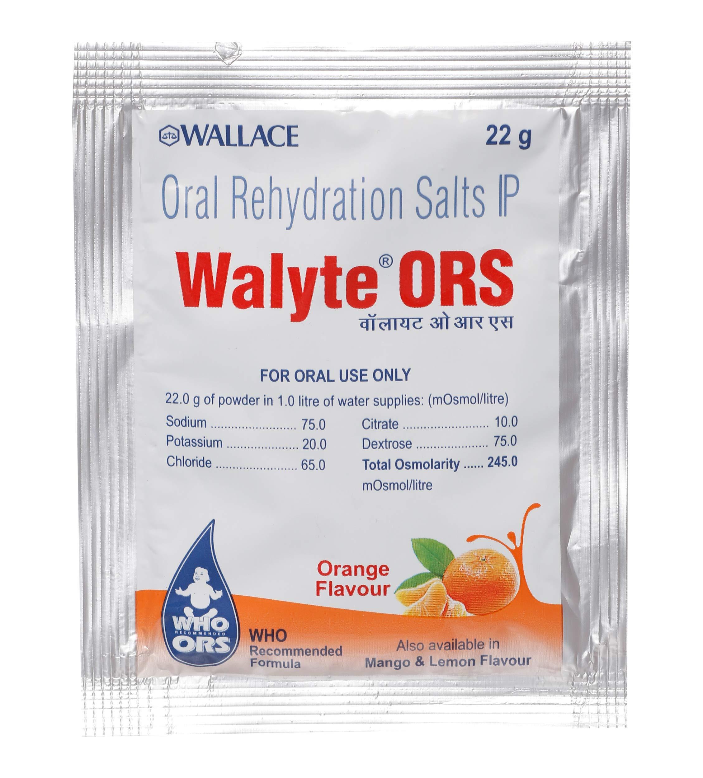 Walyte Walyte ORS Orange Flavour Powder - 22 gm