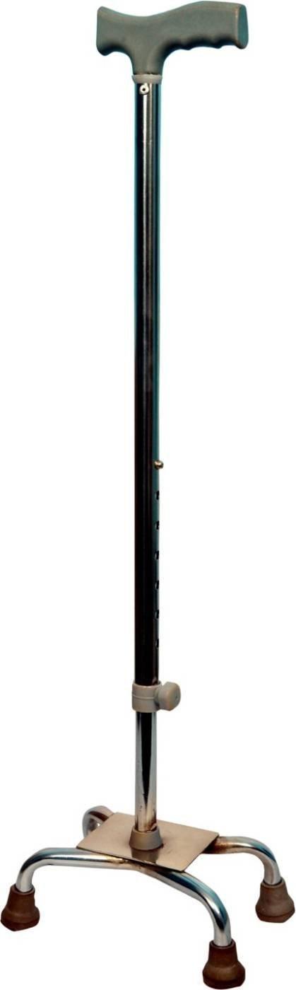 ASR SURGICAL ASR SURGICAL,4 Leg Walking Stick for Old People |Self Standing Base Adjustable Height Heavy Duty Portable| Ideal for Senior Citizen,Old,Light Weight,Medical Walking Stick Metal Steel Stick