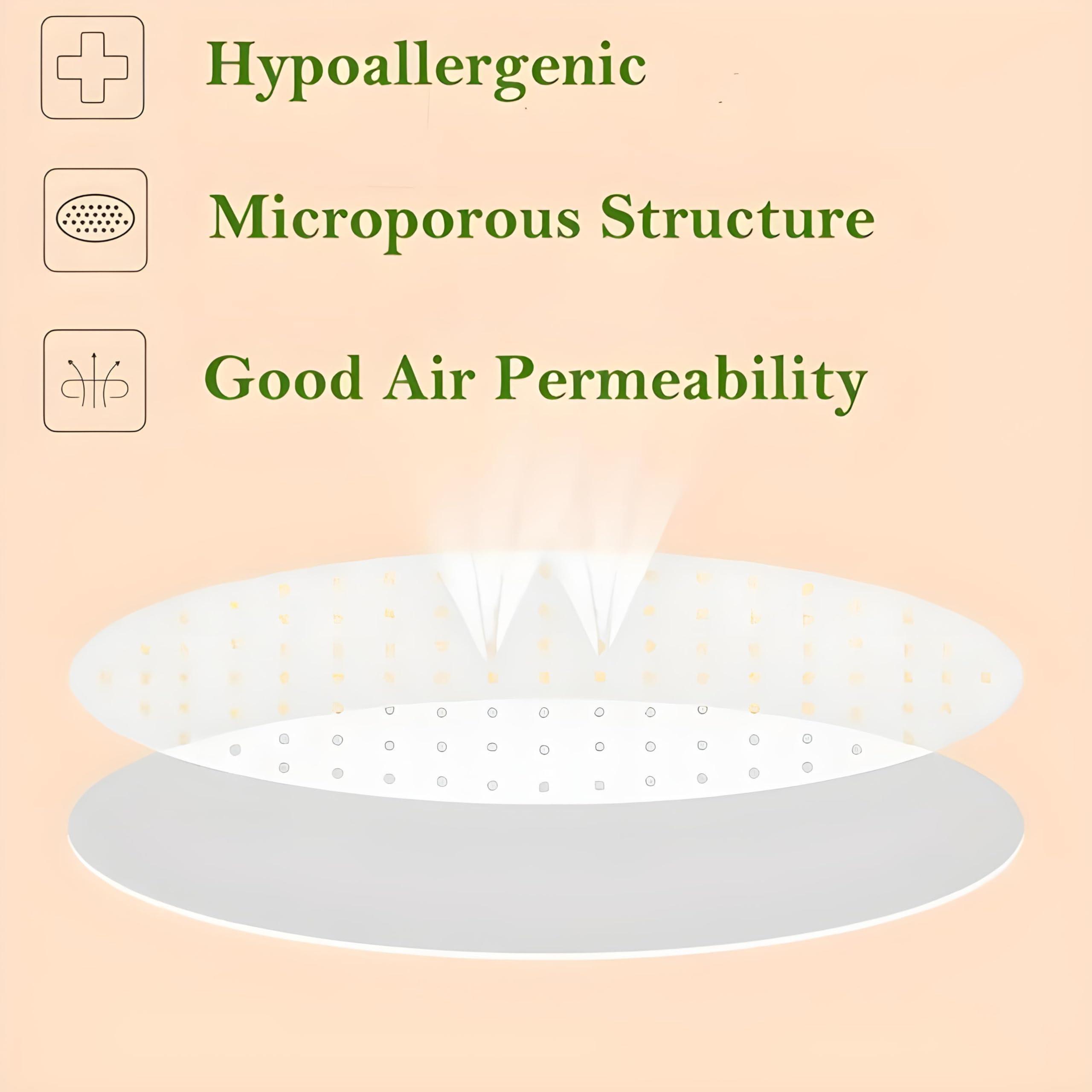 ADBEE Earlobe support patches for heavy earrings (30 Pcs) | Ear lobe support tape Ear stickers for heavy earrings & big Jhumkas | Big Ear hole closer tape & ear support for heavy earrings 60 PCS