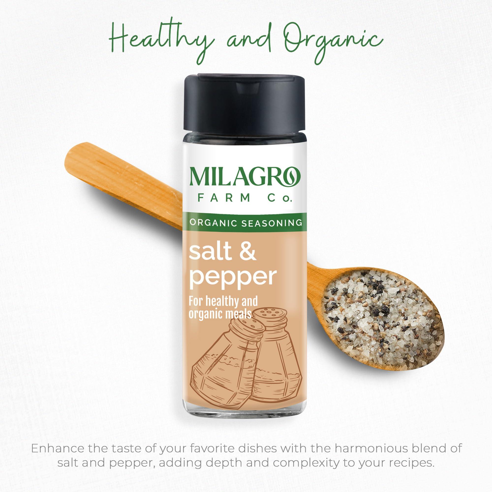 Milagro Farm Company Milagro Farm Company Certified 100% Organic Salt & Pepper Seasoning 100g. Authentic Taste, Great Flavour. Additive Free, No Color, No Preservatives.
