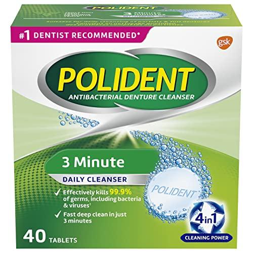 Polident Polident Denture Cleanser, 3 Minute, 40 tablets