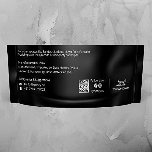 Qonty Qonty Defatted Flaxseed/Linseed/Alsi Meal (Coarse Powder) | Keto Friendly | 28% Protein, 21% Net Carb, 11% Fat | High Fiber | Lab Tested | No Preservatives | Gluten Free | High in Omega 3 (300 g)