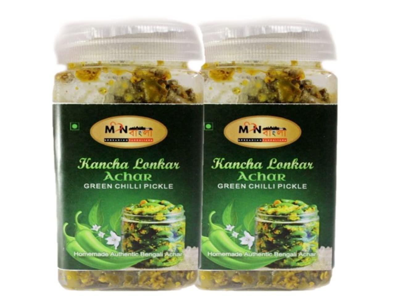 MonBangla MonBangla Authentic Bengali Homemade Achar Combo (MonBangla Kancha Lonkar Achar-Double Pack (200GX2))