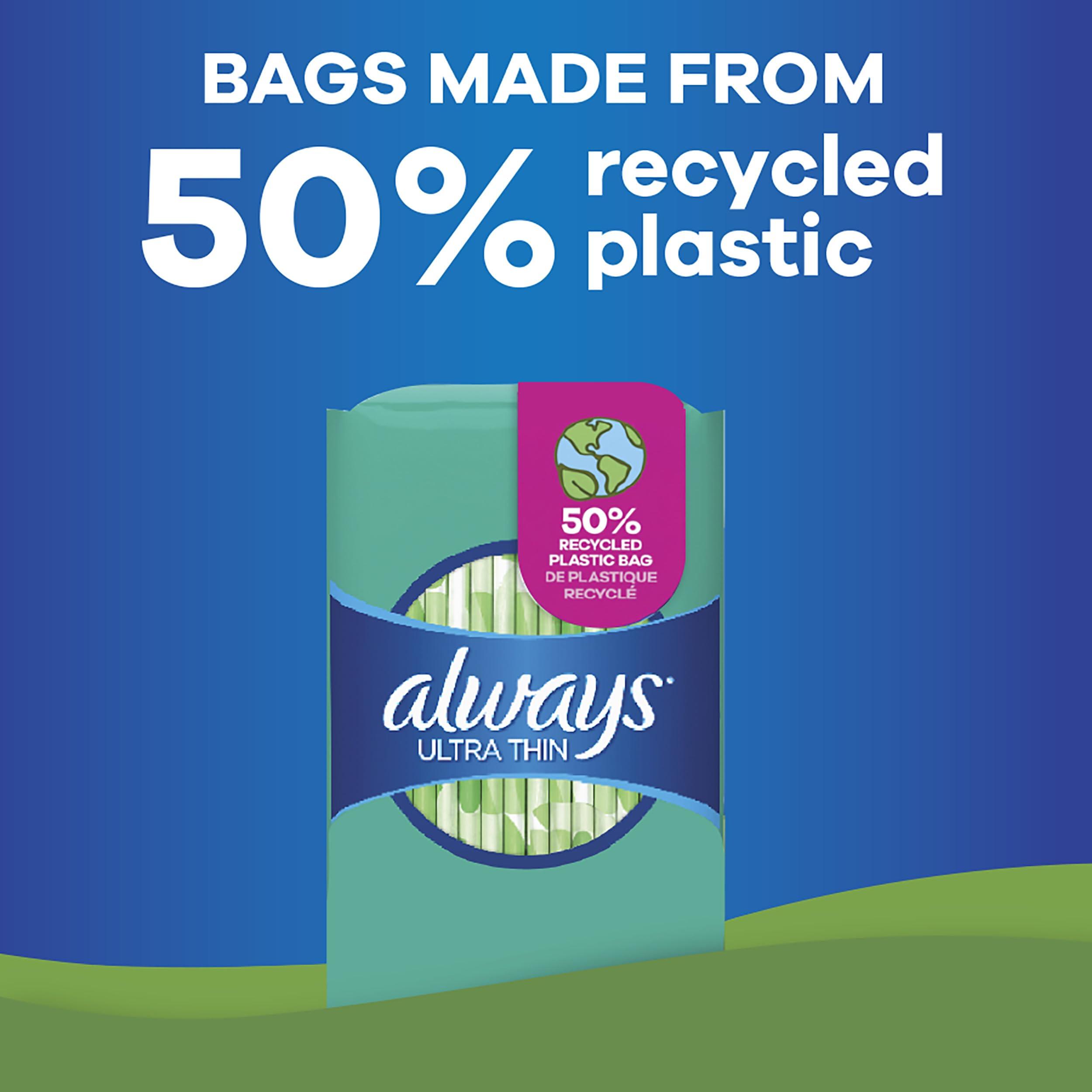 Always ALWAYS Ultra Thin Size 2 Super Pads Without Wings Unscented, 40 Count