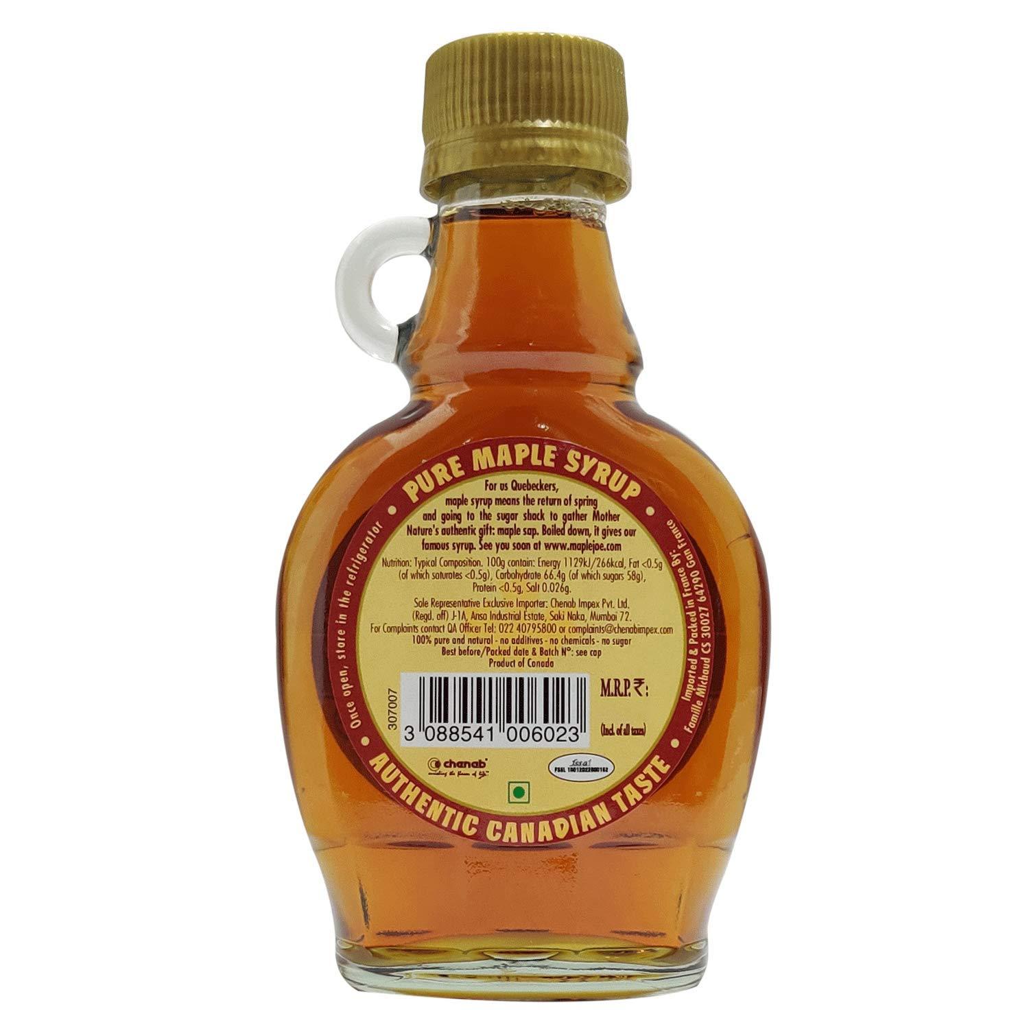 Maple Joe Maple Joe Canadian Grade A Maple Syrup, 150g | Vegan | Light and Delicate | No Additives, No Added Colours, 150g