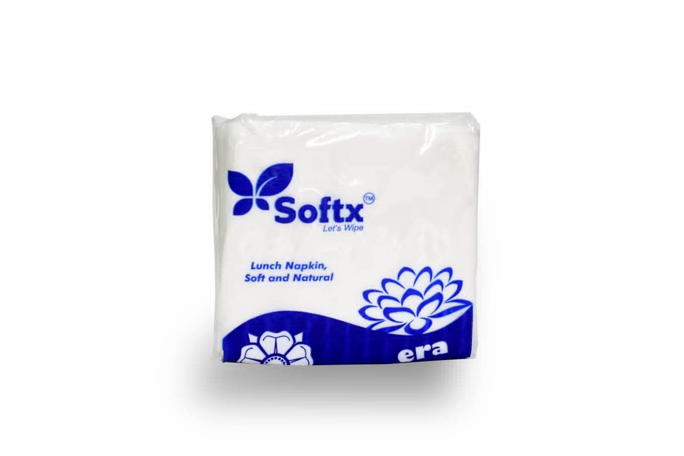 Softx Softx So Soft Tissue Paper Napkins 100 Pieces (Pack of 4/400 tissues)