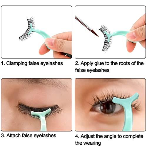 COSLUXE False eyelash applicator, COSLUXE eyelash extension tweezers silicone sleeve tweezers for easy application and removal of magnetic eyelashes - Adjust and repair your eyelashes (PACK OF 1)