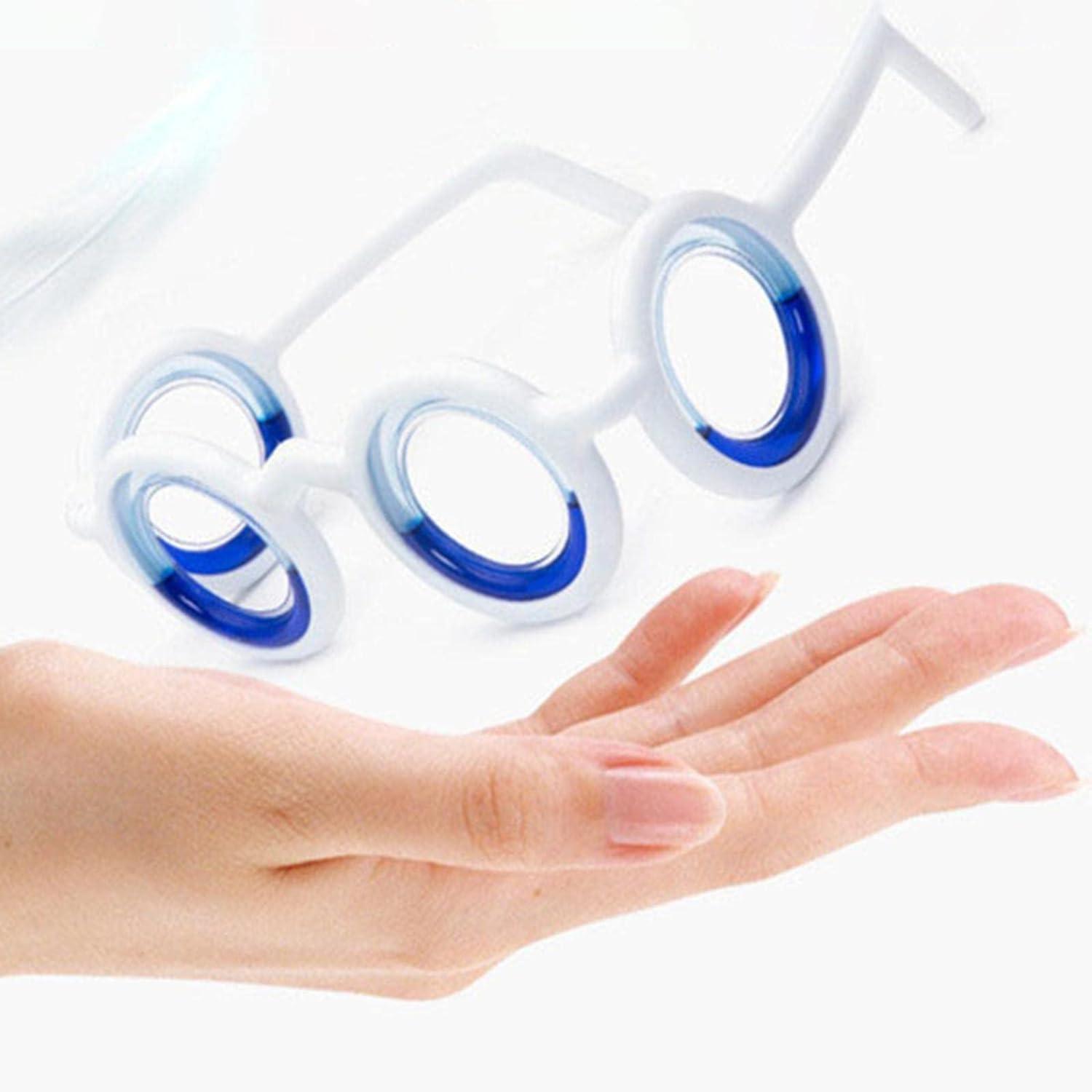 NIVAKINI NIVAKINI Anti-Motion Car Sickness Control for Kids Glasses Vomiting Glasses Relieve Airsickness Seasickness Goggles Light Portable Travel Vomiting Glasses Nausea Vertigo Relief Migraine glasses Suitable For Adults & Children Blue Gaming Glasses No Le