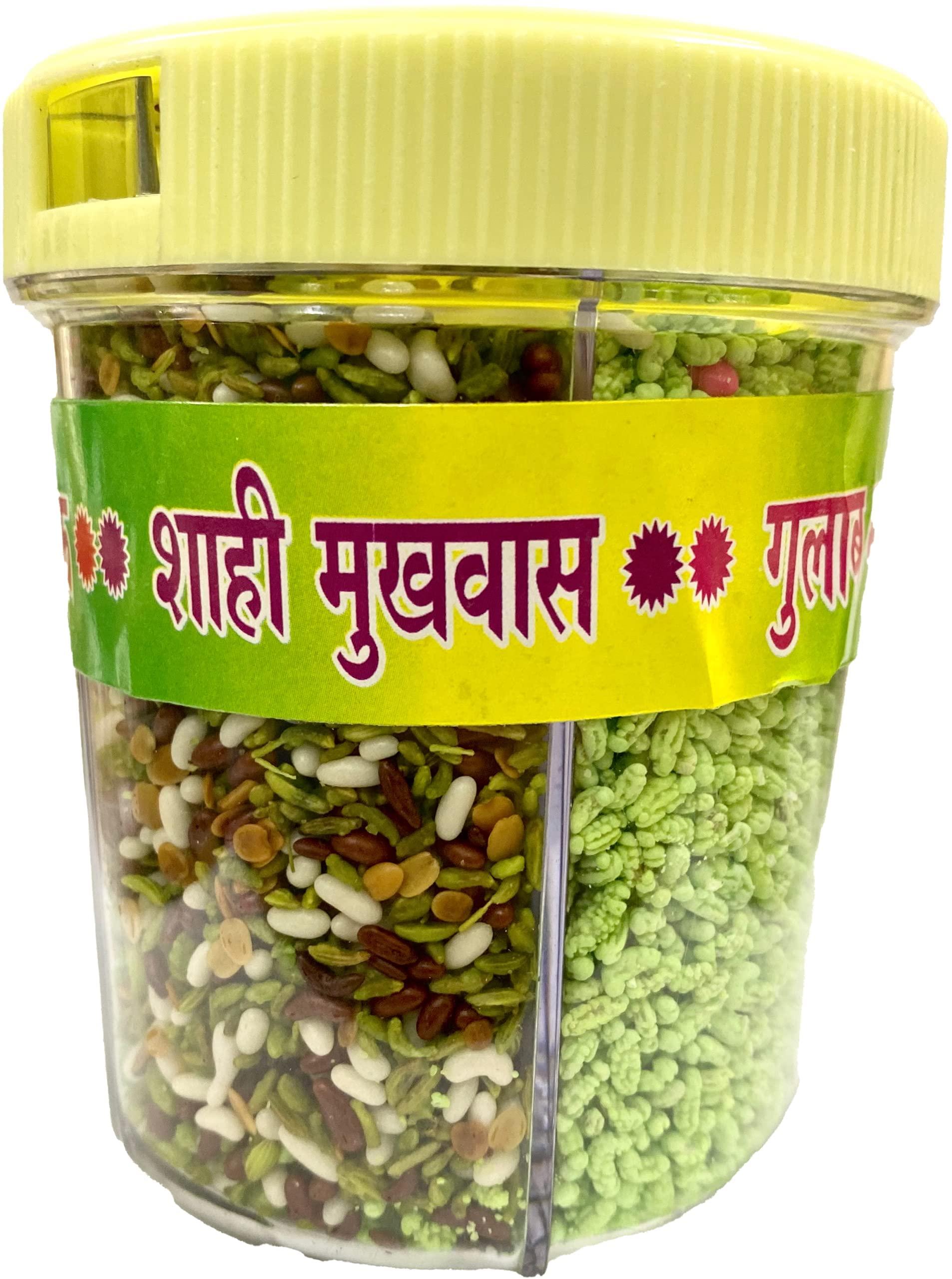Veganic Veganic Mukhwas | 5 in 1 Mouth Freshner | 300gm | Green Saunf, MInt Saunf, Shahi Mukhwas, Chandan Mukhwas, Roasted fennel Seeds | Digestive After Meal Freshner