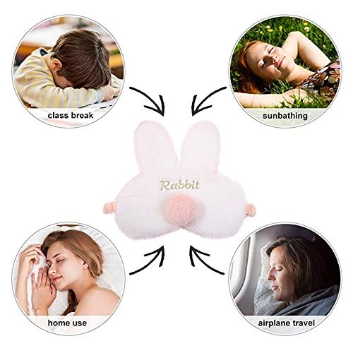 Dorakitten Dorakitten Sleep Mask Plush Rabbit Fashion Nonslip Cute Eye Cover Night Blindfold Eye Shades Eye Compress Mask for Ladies Girls