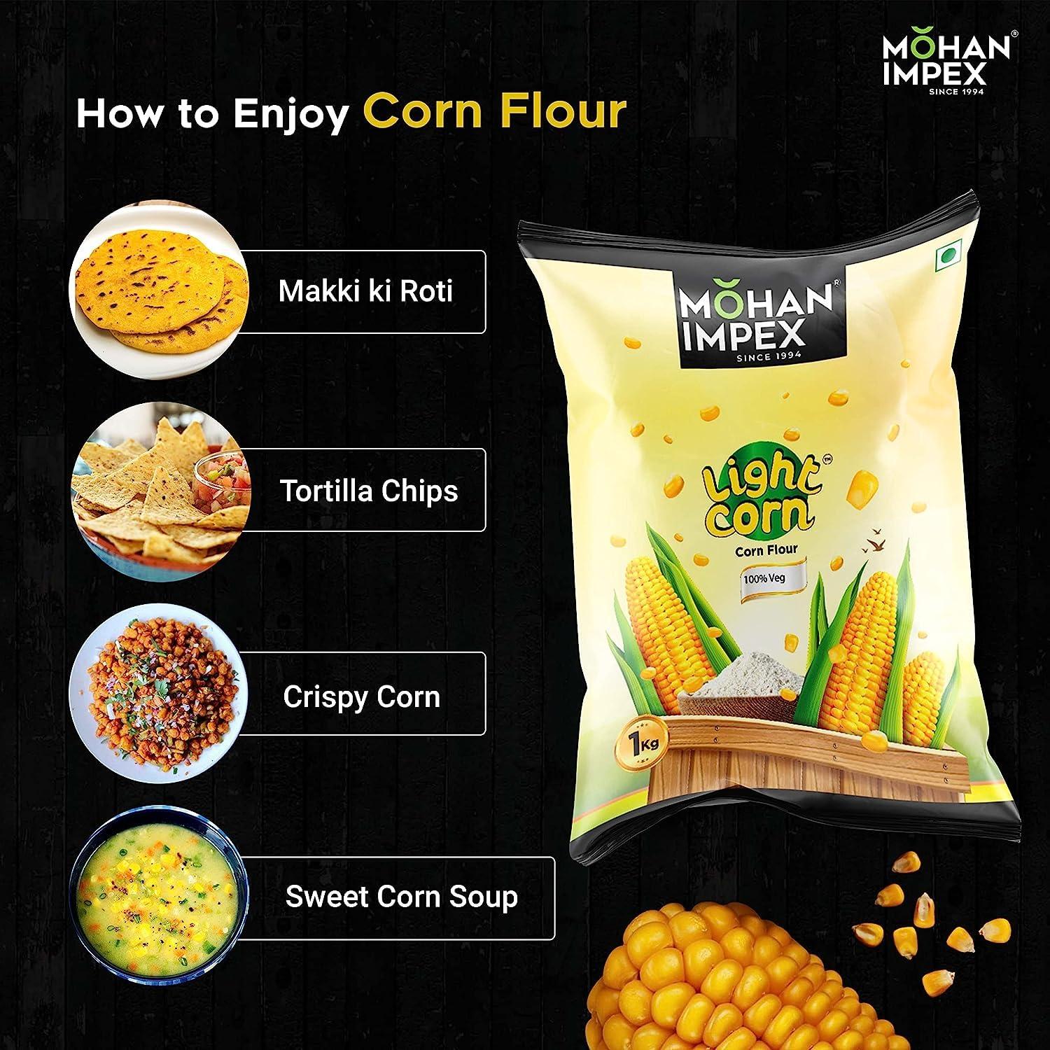 MOHAN IMPEX Mohan Impex 1 kg Corn Flour Powder (2 X 1 Kg)