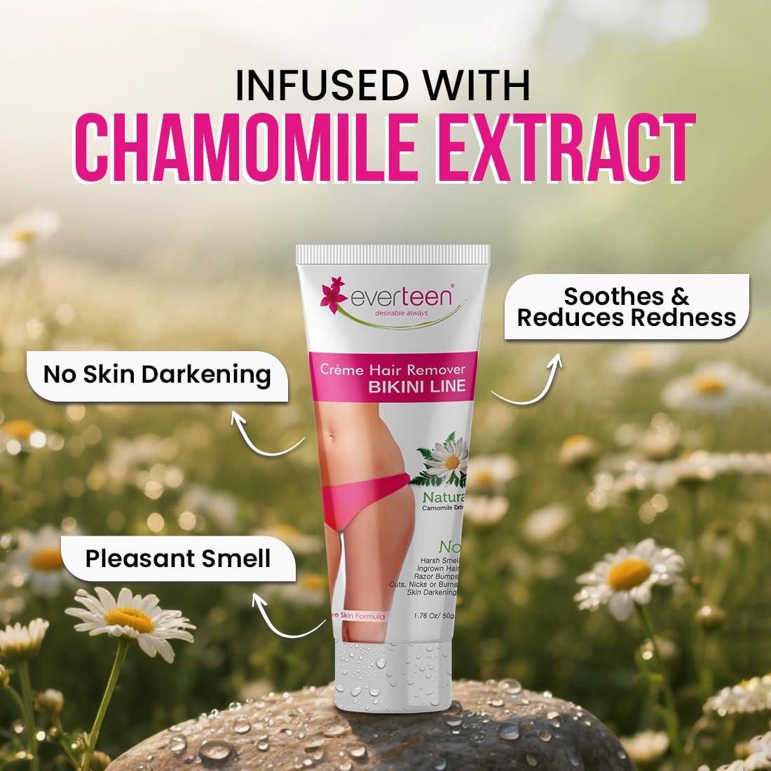 Everteen everteen Bikini Line Hair Remover Creme 3 Pack Combo