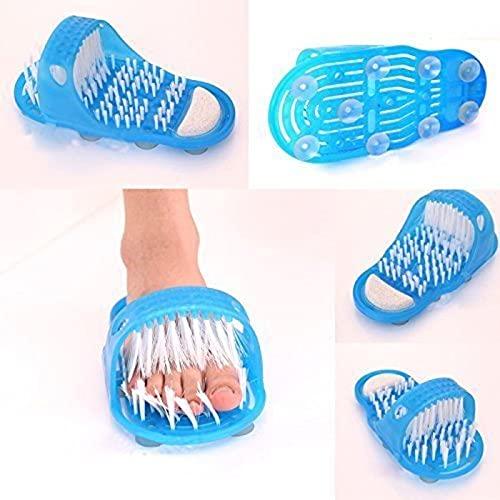 Generic Easy Feet Shower Foot Massager Scrubber and Cleaner Slipper (Color: Assoted)-PID36494