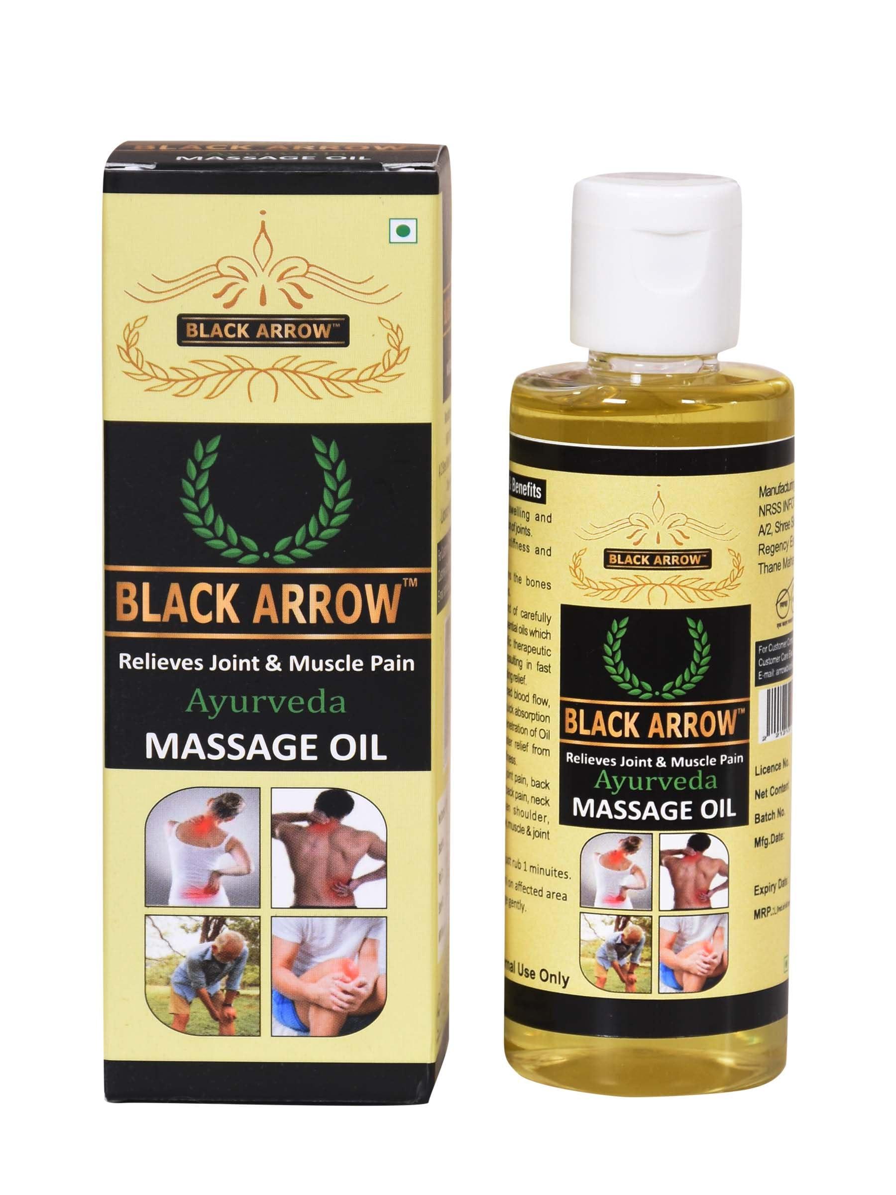 Black Arrow Black Arrow Ayurvedic Massage pain calm oil For Knee Leg, Shoulder, back & Joint pain oil - 100ml