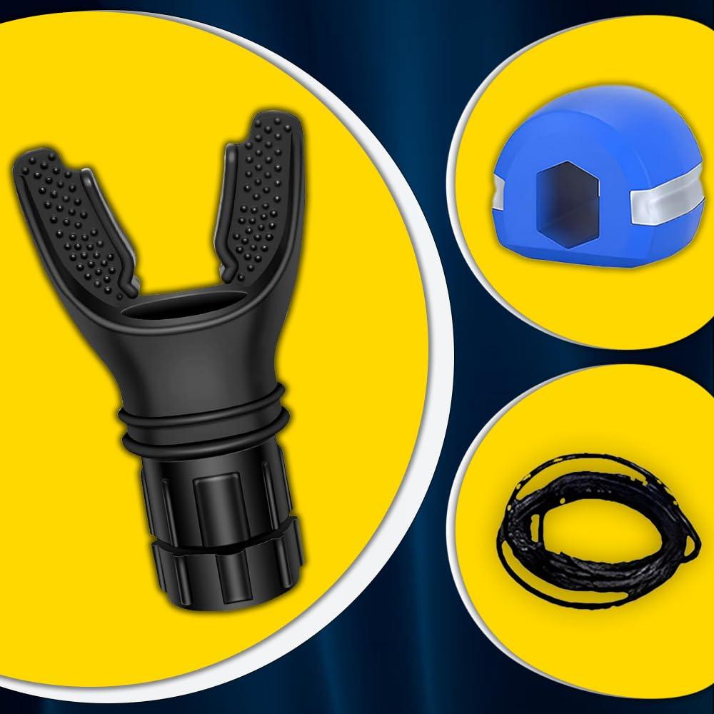 OXYBREEZE OxyBreeze Breathing Trainer with Jaw Trainer | Enhance Lung Capacity & Respiratory Fitness | Improve Your Jaw | Portable Deep Inhalation & Expiratory Muscle Exerciser | Food Grade Silicone for Safe