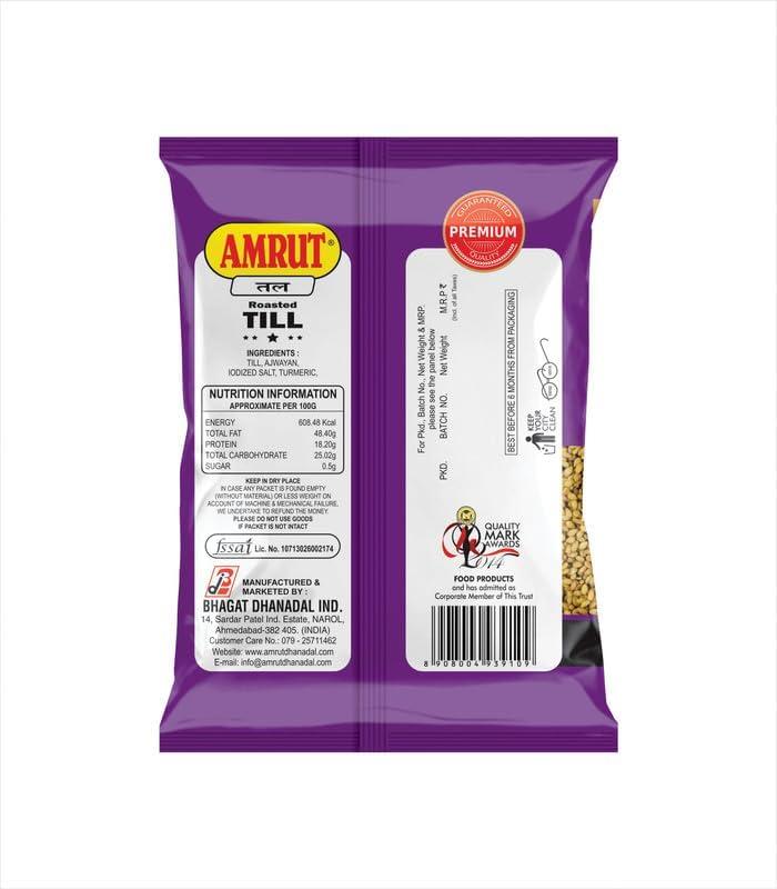 AMRUT AMRUT Combo Of Till + Alsi + Dal + Saunf Mukhwas - (200gm X 4 = 800g) (Pack Of 4) / Salty Coriander Seeds/Digestive Crunchy and Tasty Mouth Freshener Traditional Mukhwas