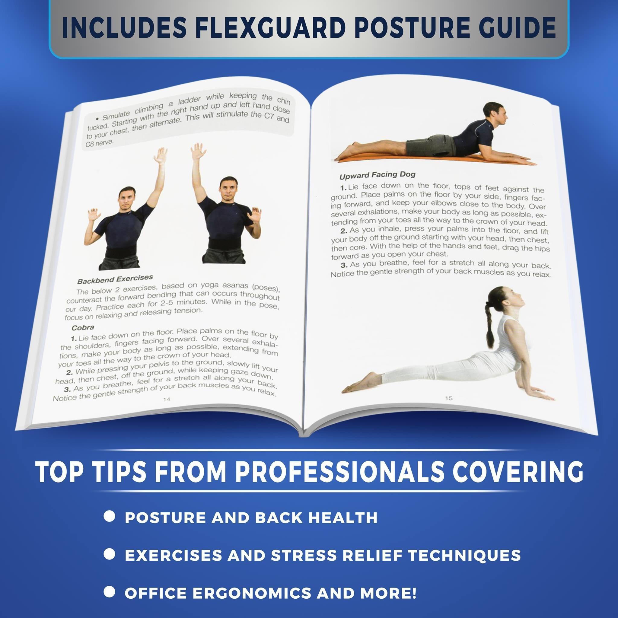 FlexGuard Support Posture Corrector for Women and Men - Best Fully Adjustable Upper Back Brace Trainer - Improves Slouching and Hunched Shoulders - for Maximum Support (Extra Large)