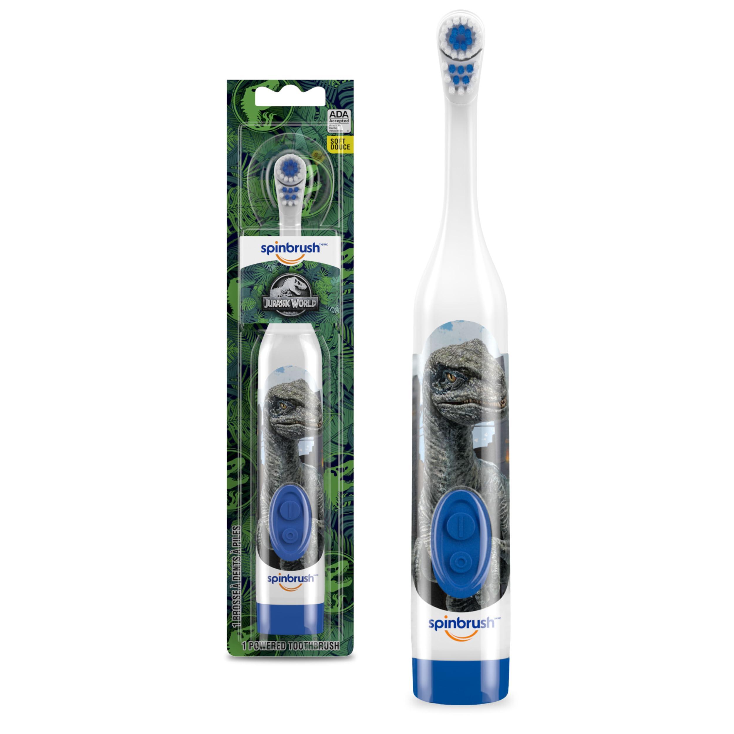 Spinbrush Jurassic World Kids Spinbrush Electric Battery Toothbrush, Soft, 1 ct