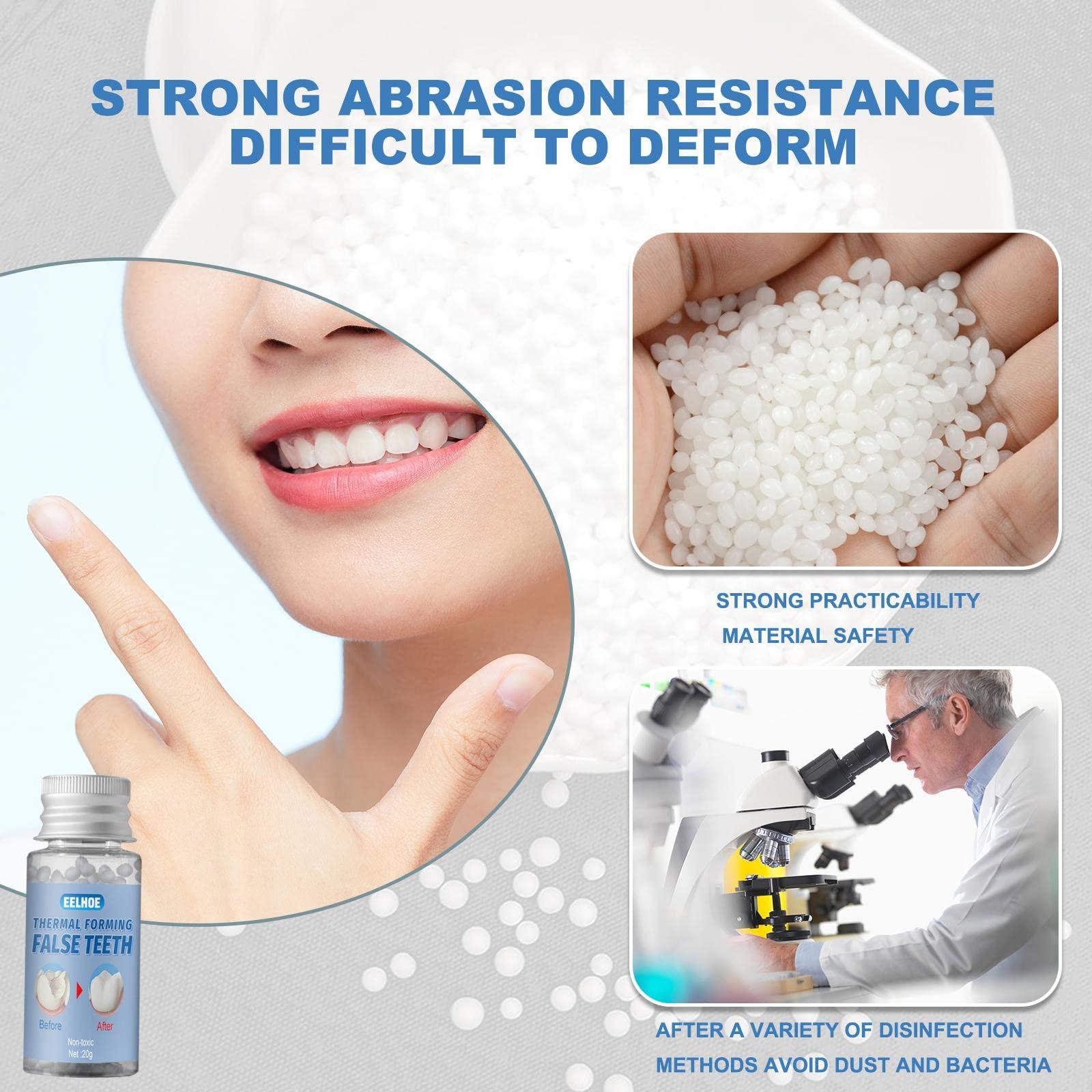 LICHTS LICHTS 1 Bottle Thermal Fitting Beads Temporary Teeth Repair Thermal Beads 20ml