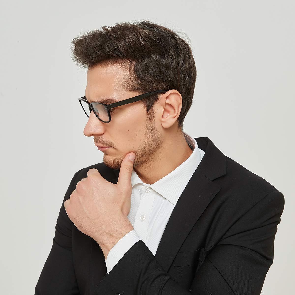 JOSCHOO Reading Glasses 5-Pack Quality Readers Spring Hinge Glasses for Reading for Men and Women (0.75, 5 Pack Mix Color)