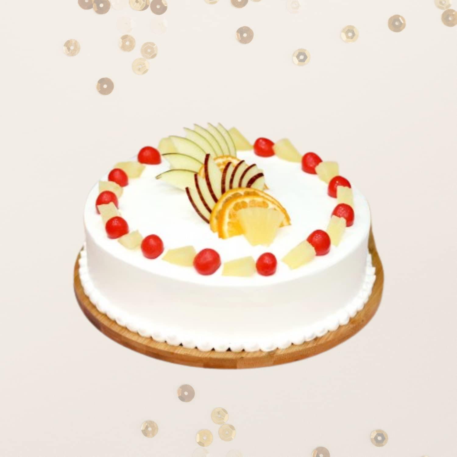 80 ROSE GARDEN 80RoseGarden | Cake for valentine Day | Gift For Someone Special, Lover | Fresh Fruit Cake 500 Grams | 01 Printed Mug | 01 Greeting Card | Next Day Delivery