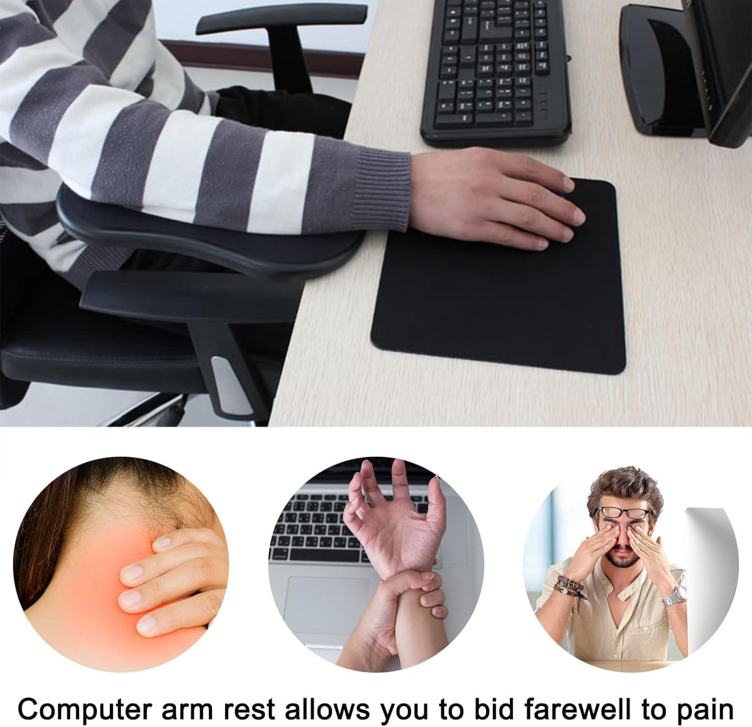 HaRvic HaRvic Computer Arm Rest for PC, Laptop, Desk Extender Table Pad Hand Support Adjustable Armrest Wrist Support Rotating Arm Rest Extender Elbow Rest for Desk, Arm Rest Suitable for Table, Office