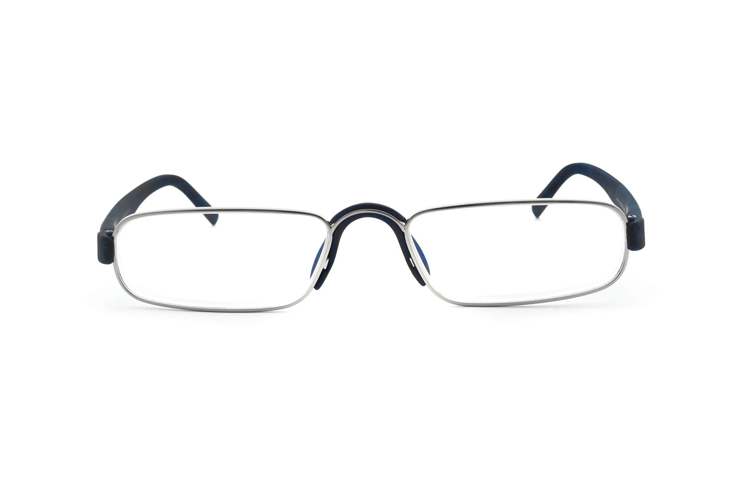 Dr.Harmann's Dr.Harmann's Rectangular Reading Glasses (Blue) (CEO +3.00)