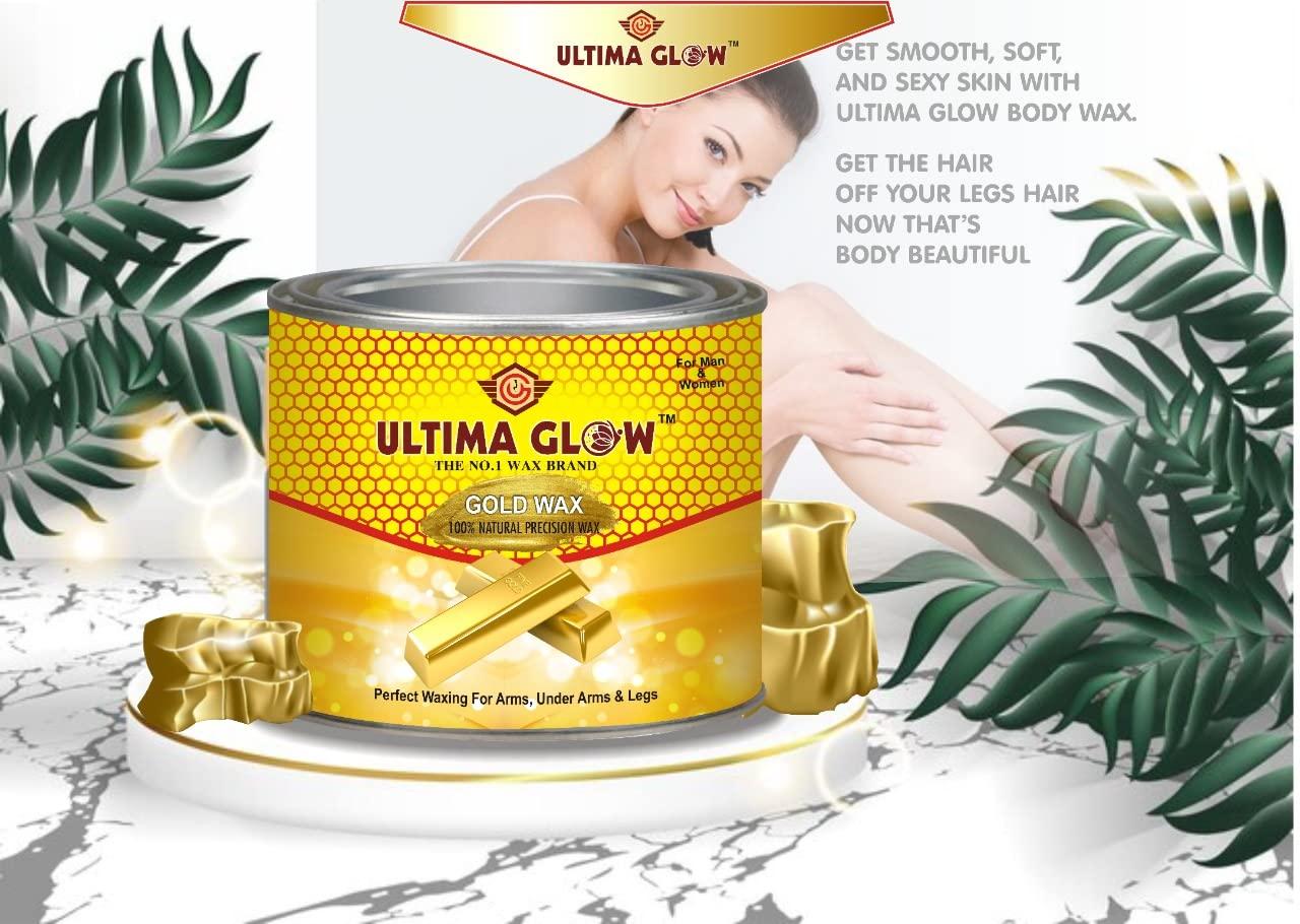 ULTIMA GLOW ULTIMA GLOW gold wax 600g Hard Wax Beans For Beauty Skin soft wax all skin