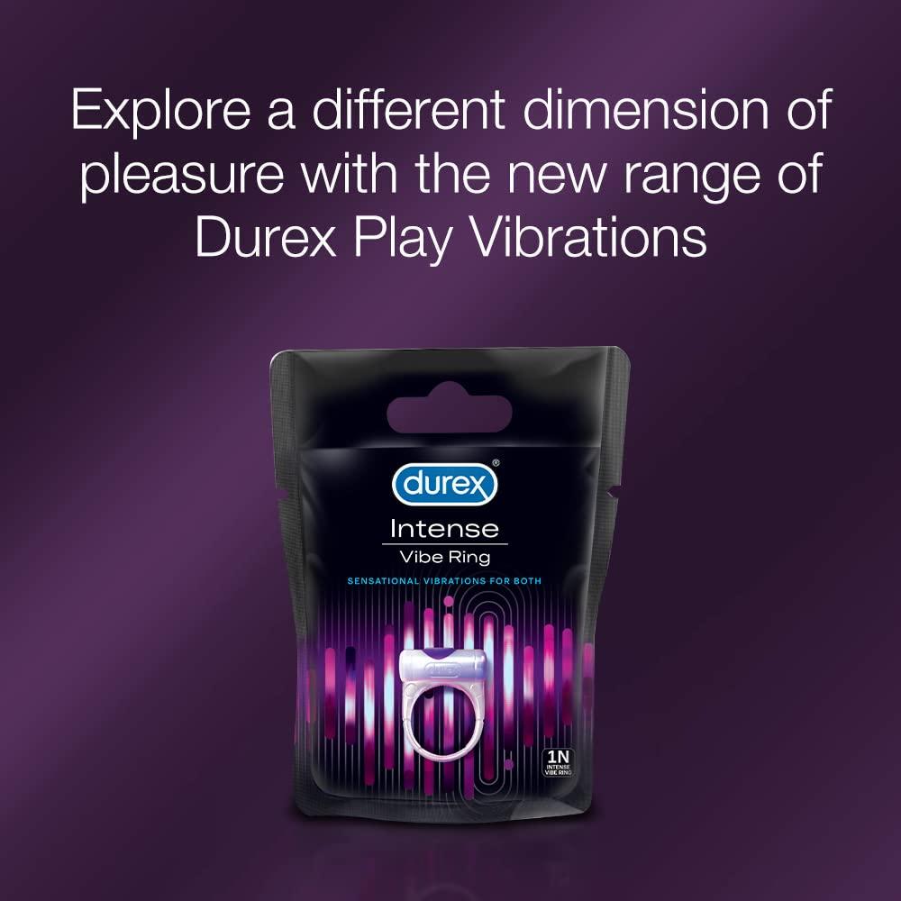 Durex Durex Condoms, Extra Thin - 10 Count & Durex Play Vibrations Massager Ring