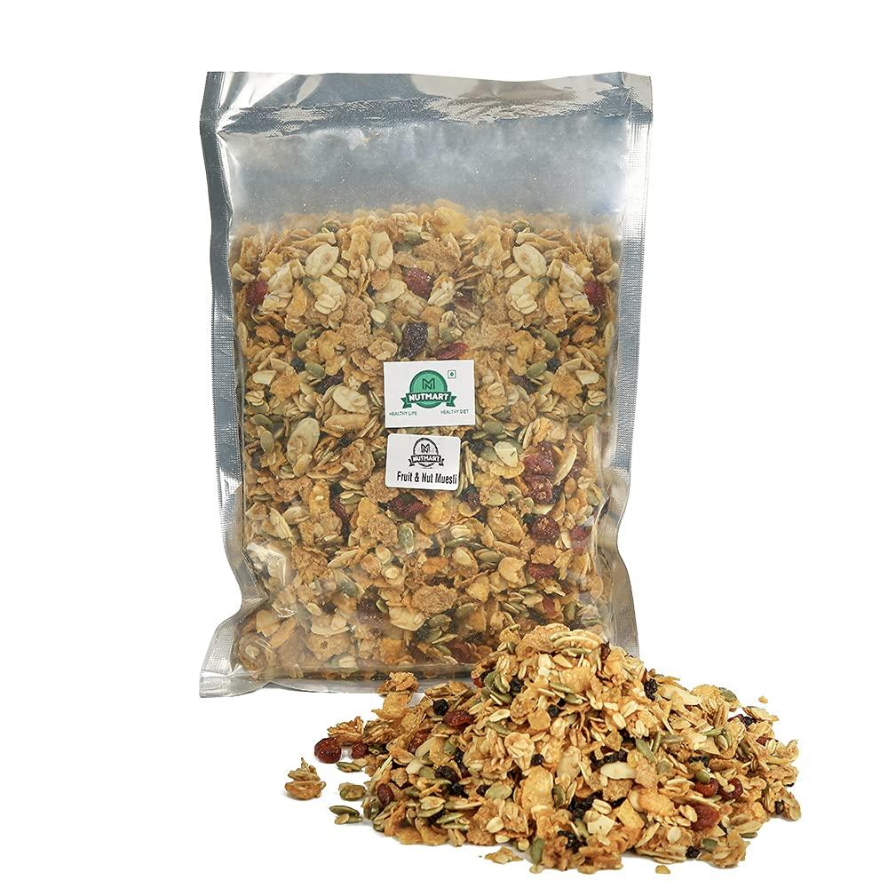 NUTMART NUTMART PREMIUM FRUIT AND NUT MUESLI FOR EATING || 1 KG.|| MORNING BREAKFAST|| SUPERFOOD|| POWERFULL BREAKFAST||