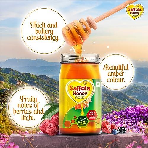 Saffola Saffola Honey Gold, 100% Pure Honey, Made with Kashmir Honey, 500g