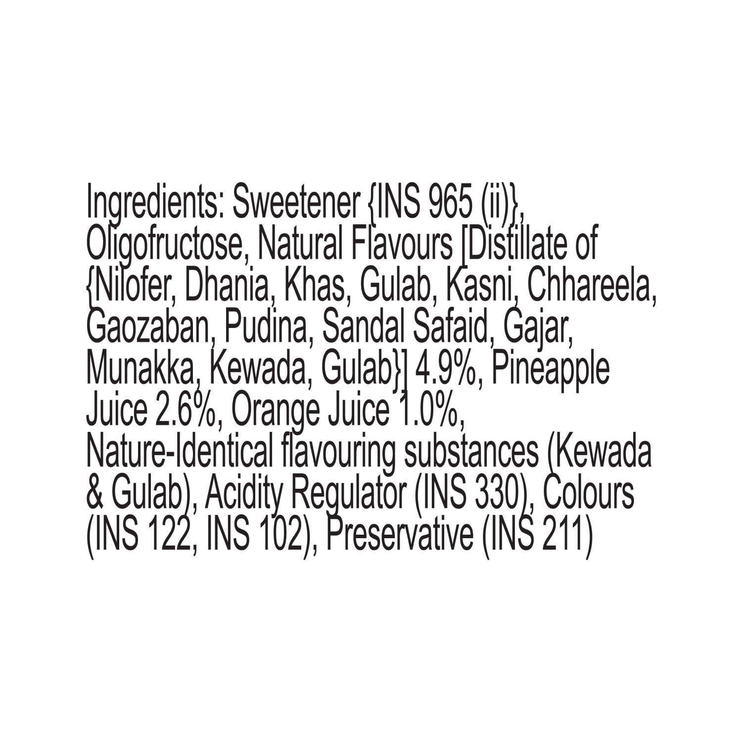 BURNEY BURNEY ROOH AFZA Liquid Sugar Free Original 750 ML