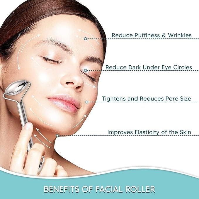 ACUWORLD ACUWORLD Gua Sha Facial Tools Stainless Steel - Gua Sha Face Massage Metal Tool - Stainless Steel Facial Massager for Skincare - Gua Sha Metal Tool for Face Lifting