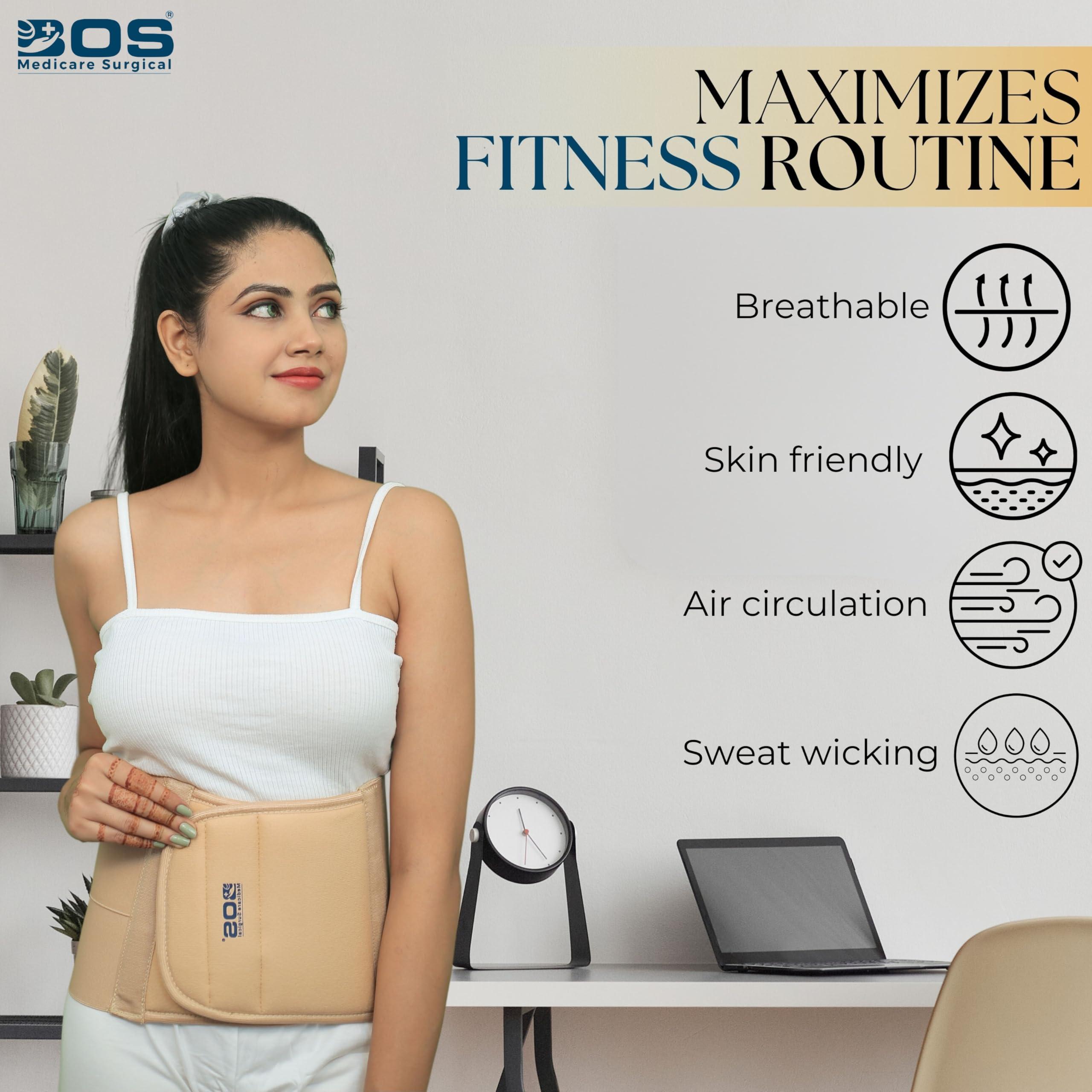 BOS MEDICARE SURGICAL BOS MEDICARE SURGICAL Abdominal Belt useful for Tummy reduction after pregnancy and post operative care provide compression and support to abdominal area (Large)