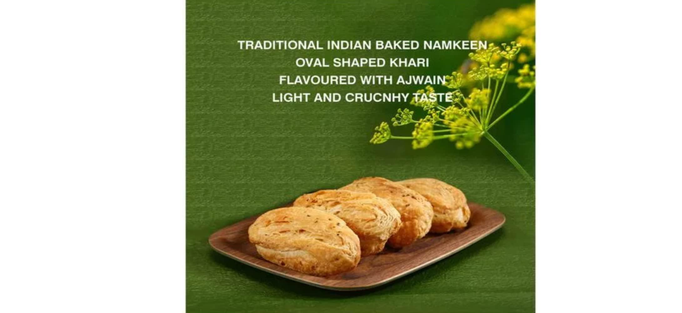 GHOTARAM Ghotaram Fan Puff, Butter Fan Khari, Tea Time Nashta/Snacks, Namkeen Snacks,Family Pack,Cookies Biscuit|Fan Puff, Crunchy Snack Biscuits, Fan biscuit, Cookies-400g(400g*1Pac)
