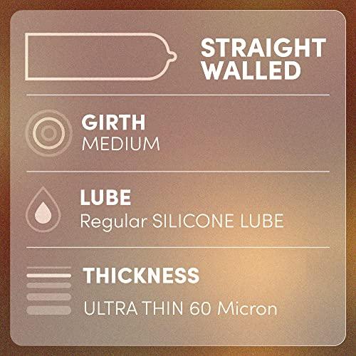 Bold Care BOLD CARE 404 Super Ultra Thin Chocolate Flavored Condoms For Men | 60 Microns | 10 Units | Intense Fit with a Barely There Feel | With Disposable Pouches (Pack of 1)