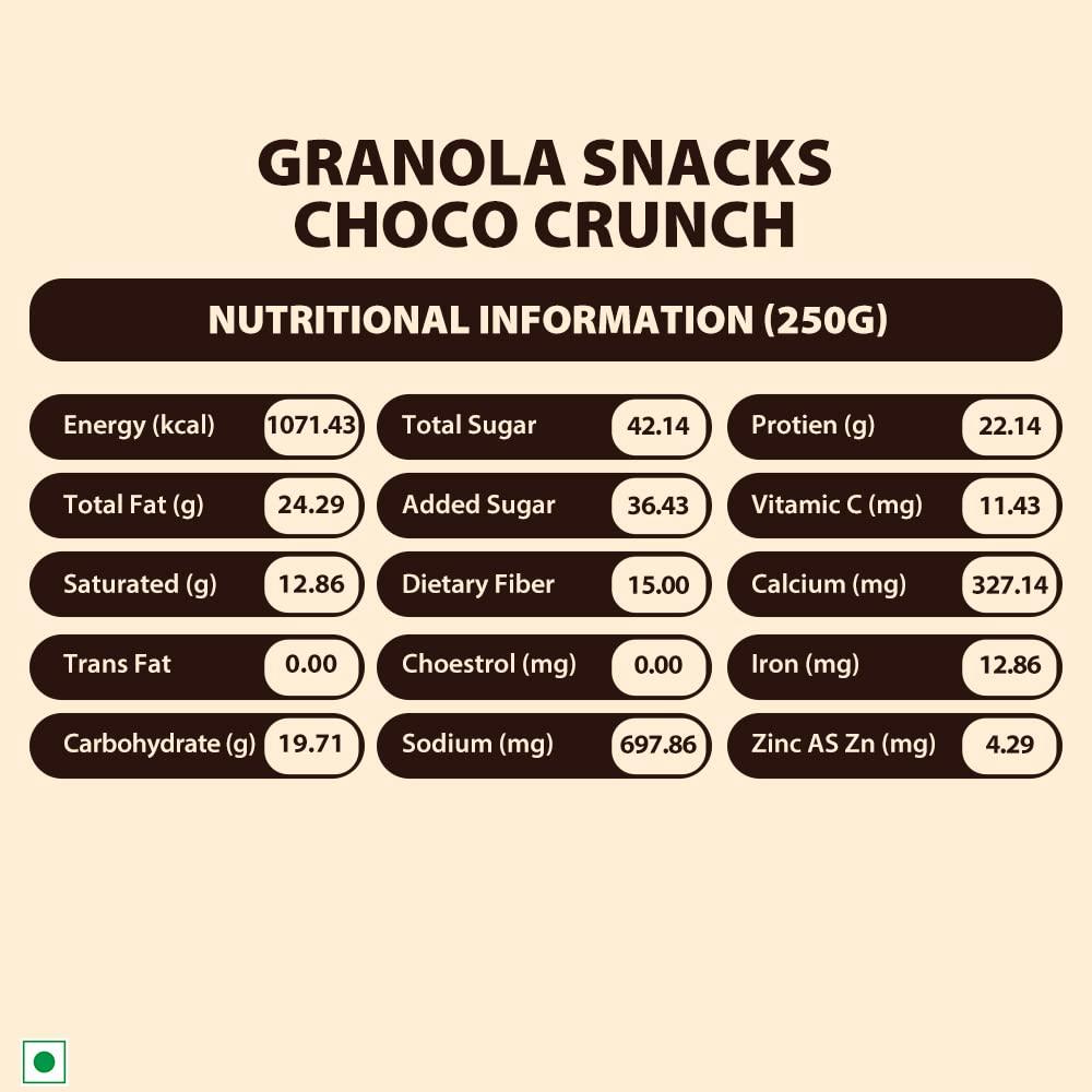 Schmitten Schmitten Granola Snack (Choco Crunch, 250g X 2 Pouch)