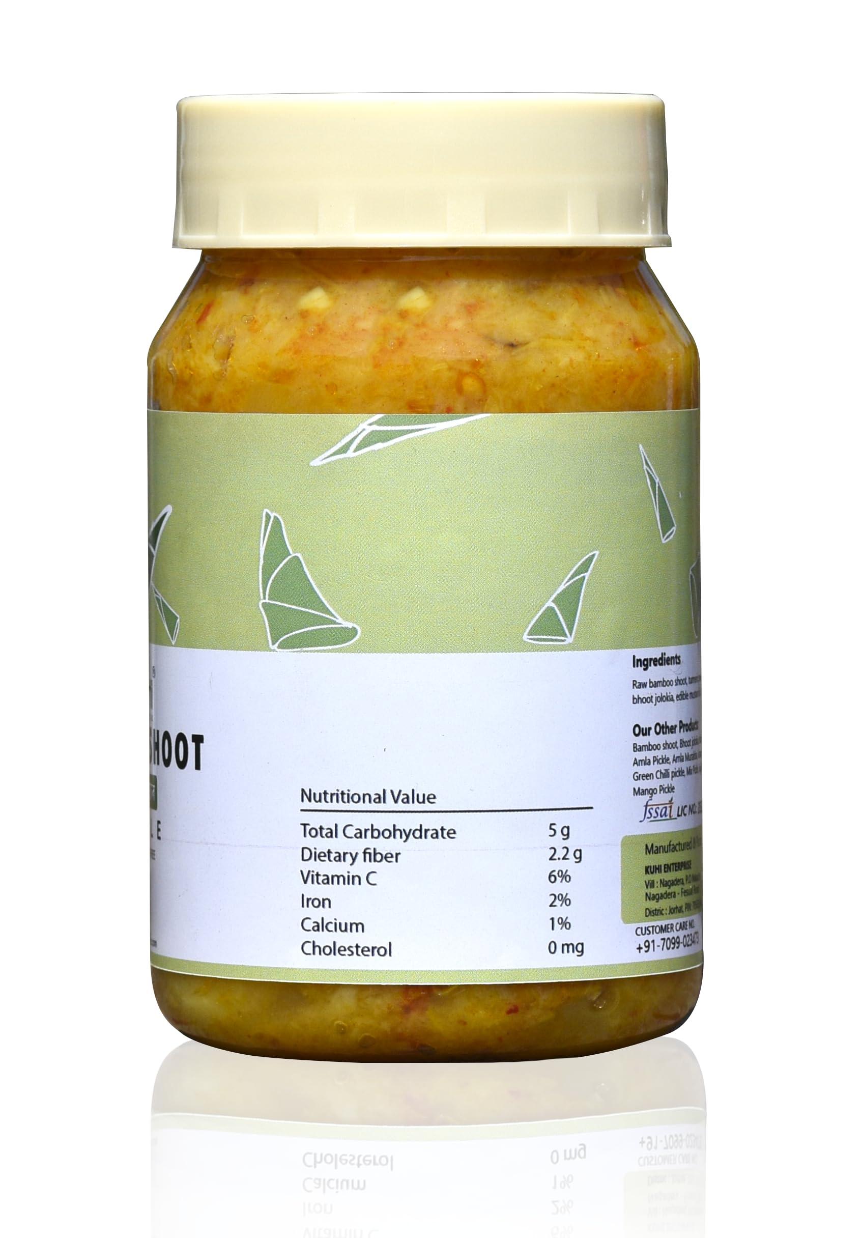 KUHI Kuhi\'s Bamboo Pickle Baas Ka Achaar No Preservatives Spicy Pickle Homemade FERMENTED (200 GMS)