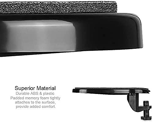 SHOPECOM SHOPECOM Arm Rest Pad, Arm Wrist Rests Hand Shoulder Protect Adjustable arm Support with Rotating arm Support Chair Extender for Home Office Desk Mouse Pads (black Pack of 1)