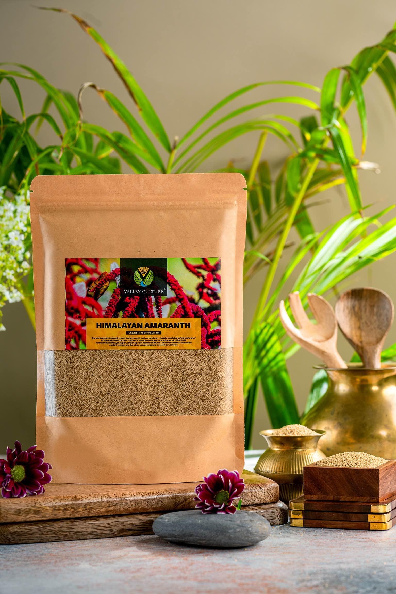 Valley Culture Valley Culture Himalayan Amaranth Chaulai Pack of 2-500 gms each, Healthy & Nutritious Rajgira Seed, Unpolished Millets Rich in Fiber & Protein, Nutritious Blend of Sprout & Gluten Free Grain