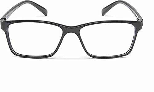 FWO FWO Progressive Reading Glasses For Men Women 1.00 1.25 1.50 1.75 2.00 2.25 2.50 2.75 3.00 Uv Protection Black Full Frame (Distance Plano/Reading +1.00)