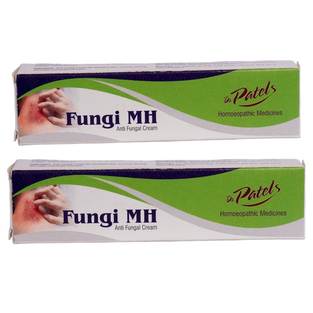 DR PATELS HOMEOPATHIC MEDICINES Dr Patel\'s Homeopathic Fungi MH Cream for Fungal Infection | Homeopathic Medicine for Ringworm and Other Skin Problem 25Gm (Pack of 2)
