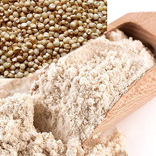 FARM AND FARMERS Farm & Farmers Organic Jowar Flour 5KG Gluten Free Sorghum Flour Jowar Atta Millet, Fresh from Farms 100% Vegan No Preservatives, No Trans Fats, Rich in Protein (5KG)