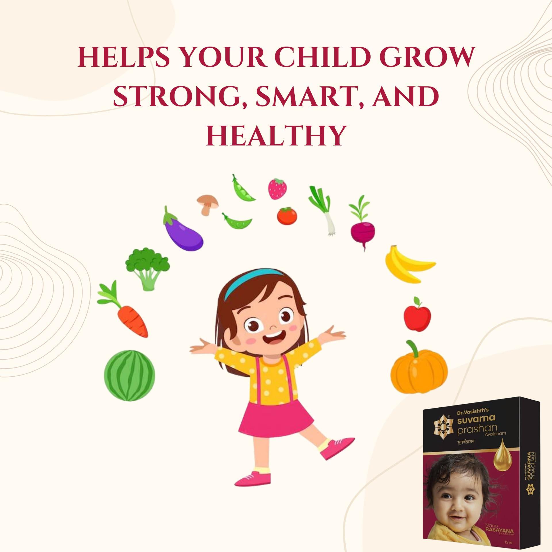 Dr.Vasishth\'s AyuRemedies Dr.Vasishth\'s AyuRemedies Suvarnaprashan Drops 15Ml-100% Ayurvedic Formula For 0-16 Years Fdca Approved Natural Strength & Immunity Booster For Kids(Pack Of 1)