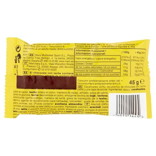 Mars MARS M&M's Peanut Single, 45 g - Pack of 24