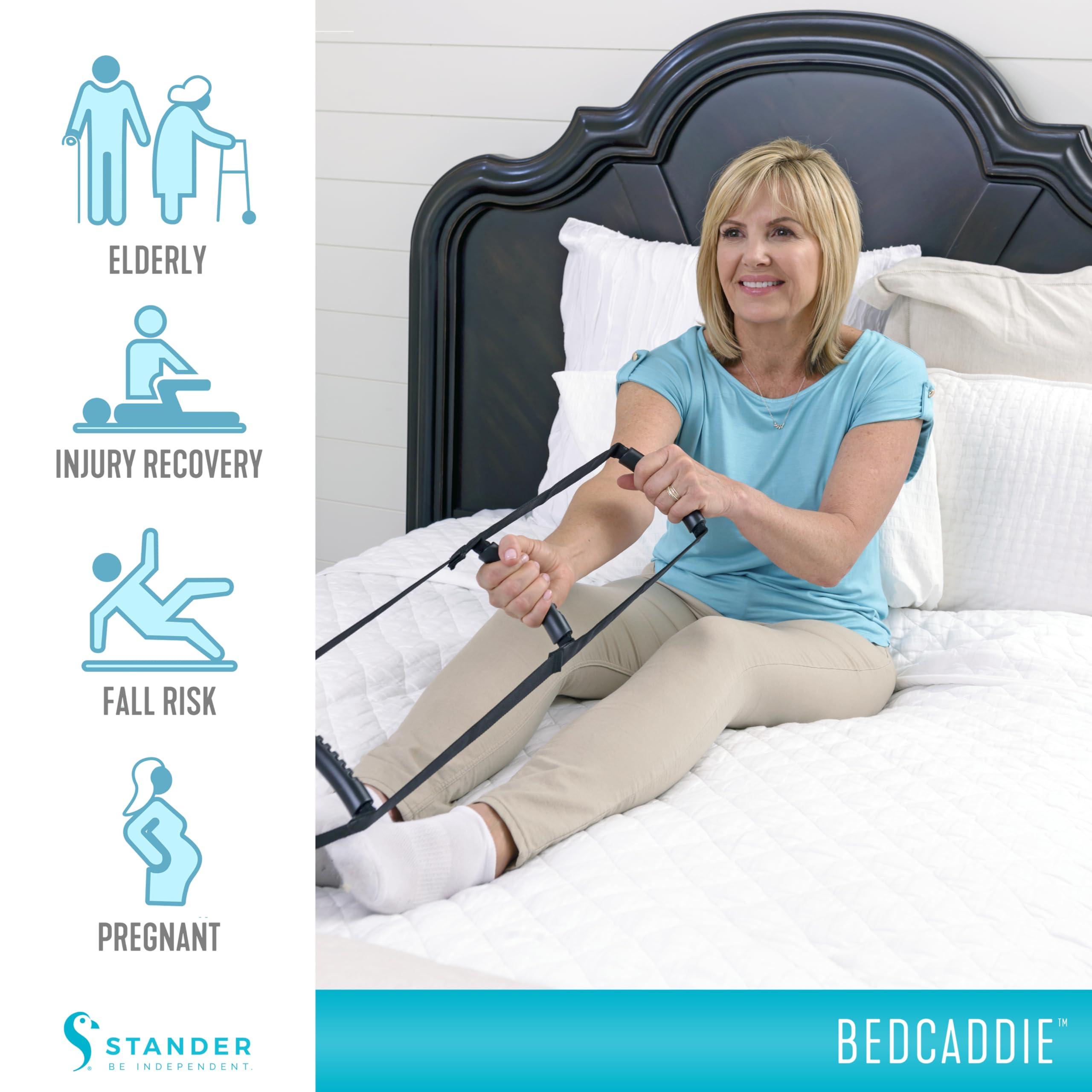 Stander Stander BedCaddie, Bed Ladder Assist Handle, Sit Up Helper with Adjustable Length for Elderly, Handicapped, and Injured