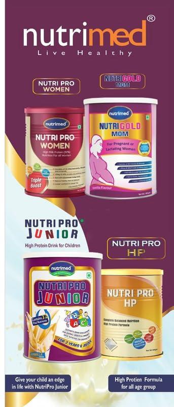 NUTRIMED NUTRIMED Nutrigold Mom Whey and Milk Protein Consist of 28 vitamins And minerals-400 Grams