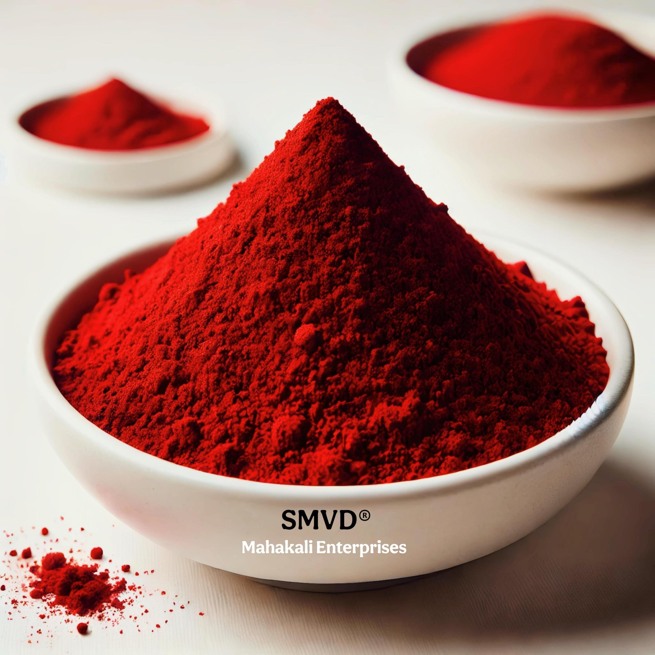 SMVD SMVD® SHRI AMBAJI Super RED Rose SINDHOOR KUMKUM for Daily Pooja/Tilak and SUHAG SINDHOOR 100 Grams, RED