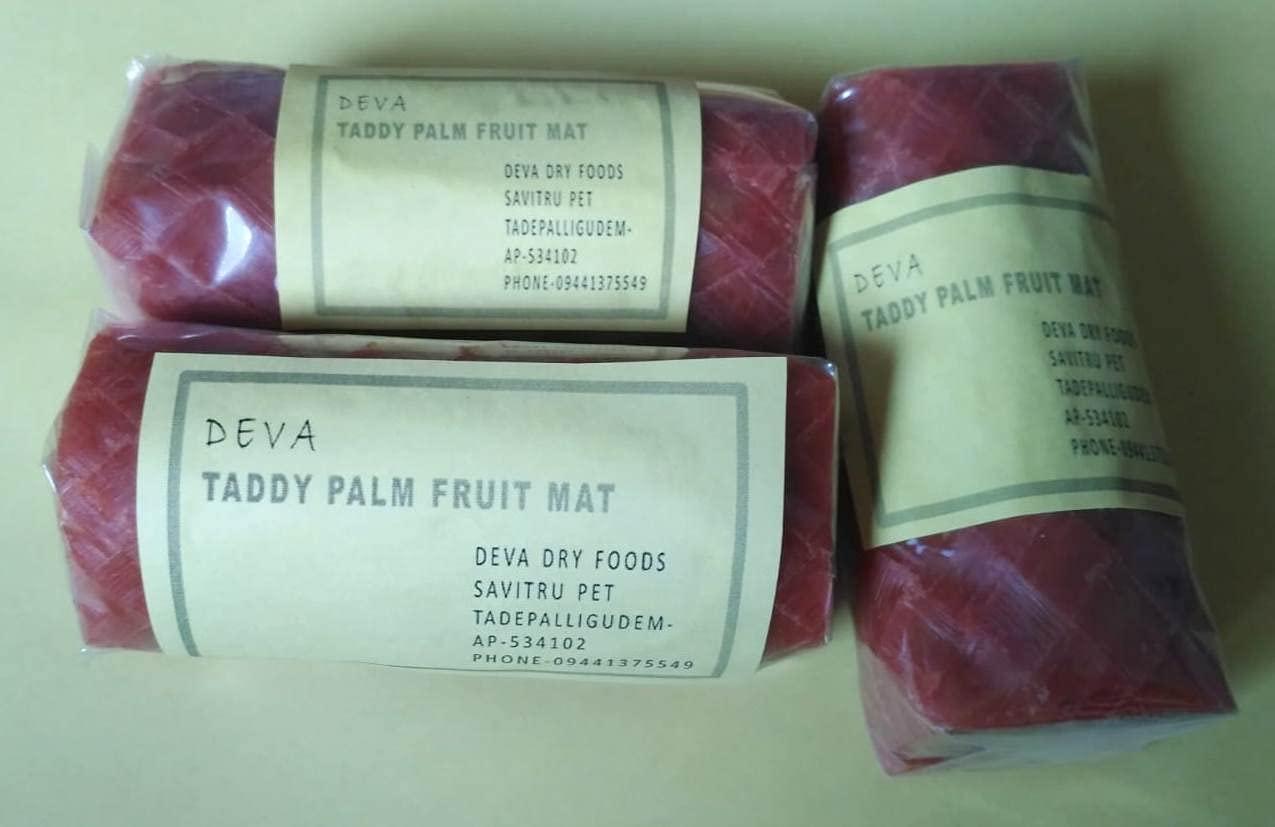 SREE DEVAA Sree Devaa Taddy Palm Fruit Pulp Mat Rolls - Tati Chapa- Thati Chapa (3 Rolls)